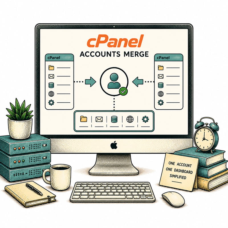 Συγχώνευση cPanel λογαριασμών