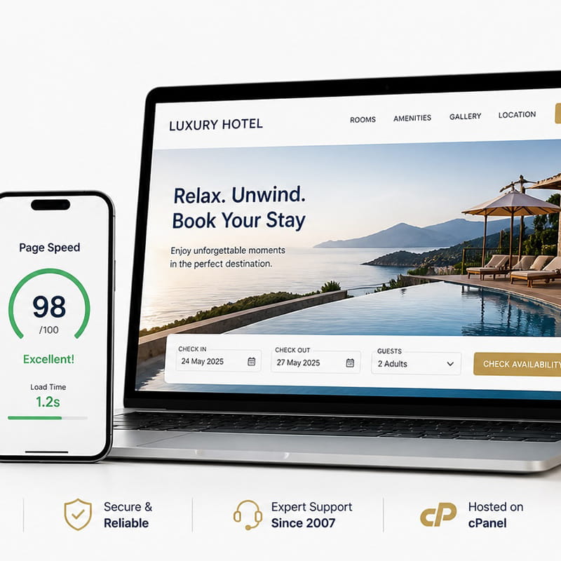 Managed hosting for hotels and tourist accommodations