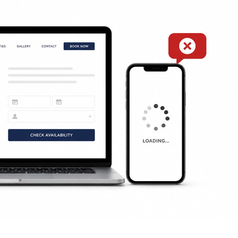 Hotel website speed and mobile user experience