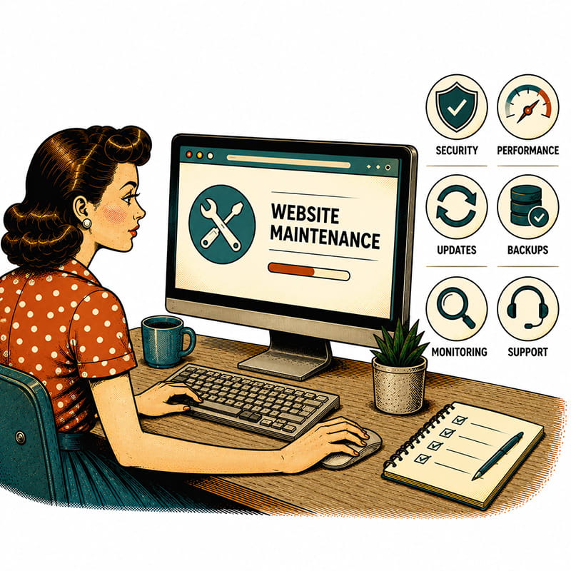 Website maintenance processes